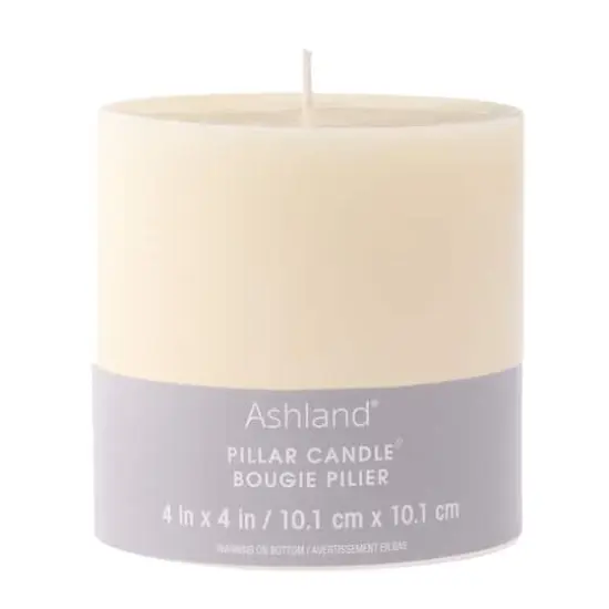 4" x 4" Ivory Pillar Candle by Ashland&reg; {6}