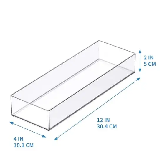 12" x 4" Clear Stacking Storage Tray by Simply Tidy&trade; {5}