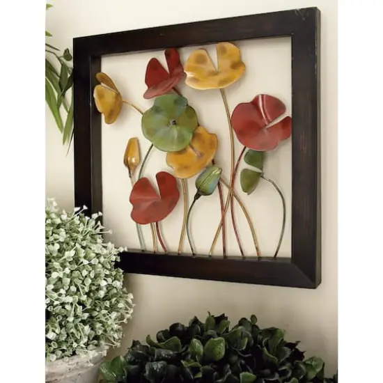 Multicolor Metal Traditional Floral Wall D&eacute;cor Set, 4ct. {9}