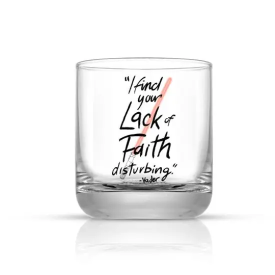 JoyJolt® Star Wars™ 10oz. New Hope Darth Vader Red Lightsaber Short Drinking Glass, 2ct. {4}