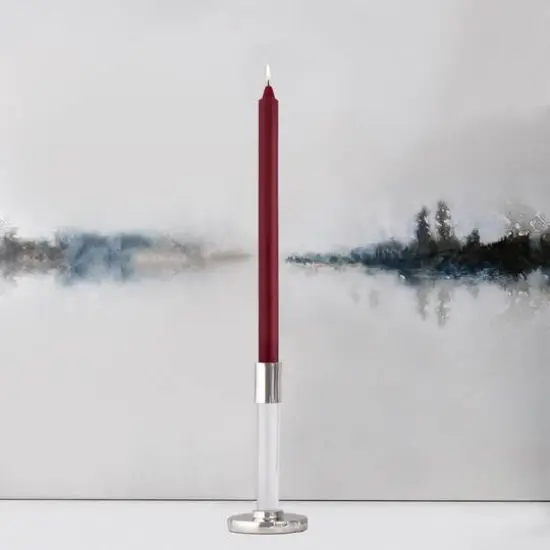 Root Candles Arista&trade; 12" Smooth Taper Candles, 12ct. Garnet {4}