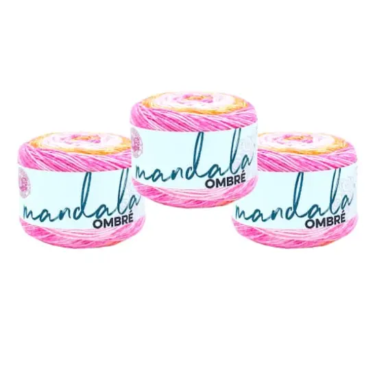3 Pack Lion Brand&reg; Mandala Ombre Yarn Serene {1}