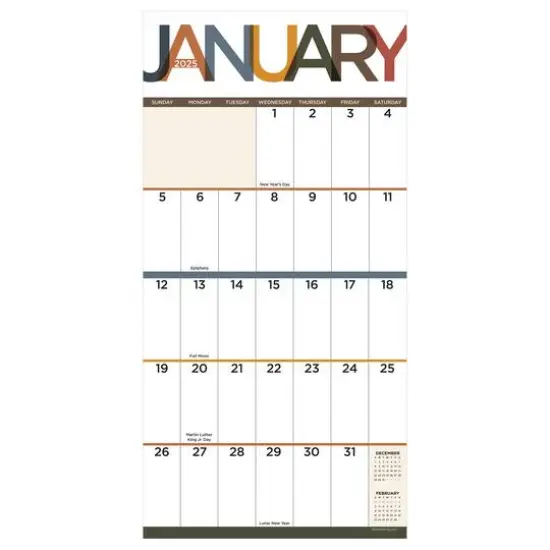 TF Publishing 2025 Big Print Wall Calendar {5}