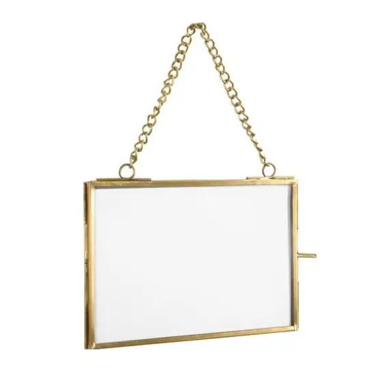 Hello Honey&reg; 3 Pack Gold Brass Hanging Photo Frame {4}