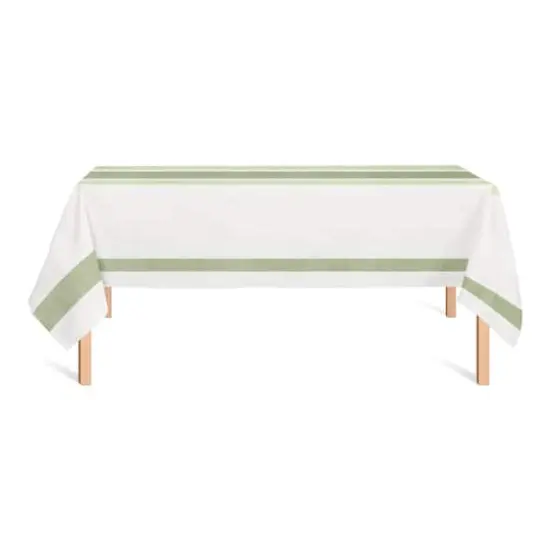 Green Market Stripes 2 58" x 102" Tablecloth {3}