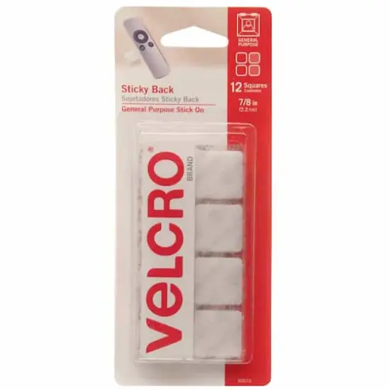 Velcro&reg; Sticky Back&trade; Square Fasteners, 6 Packs of 12 {3}