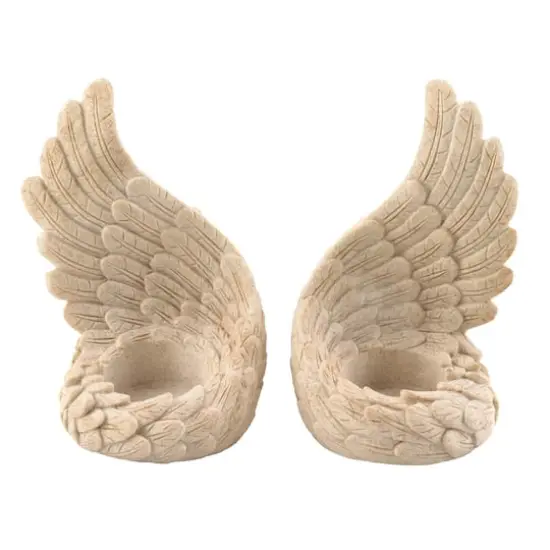 Angel Wings Tealight Set 3" x 3" x 4.75" {1}