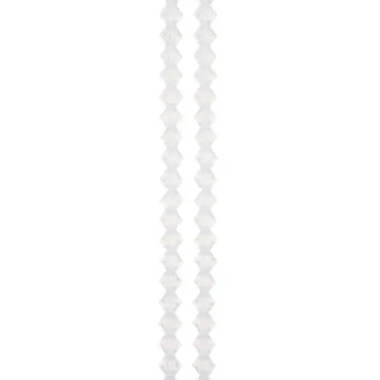 Preciosa Glass Crystal Bicone Beads, 4mm by Bead Landing&trade; White Opal {1}