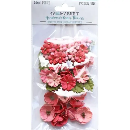 49 And Market Royal Posies Passion Pink Paper Flowers {1}