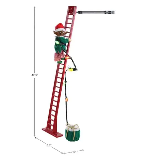 3.5ft. Animated Super Climbing Elf {4}