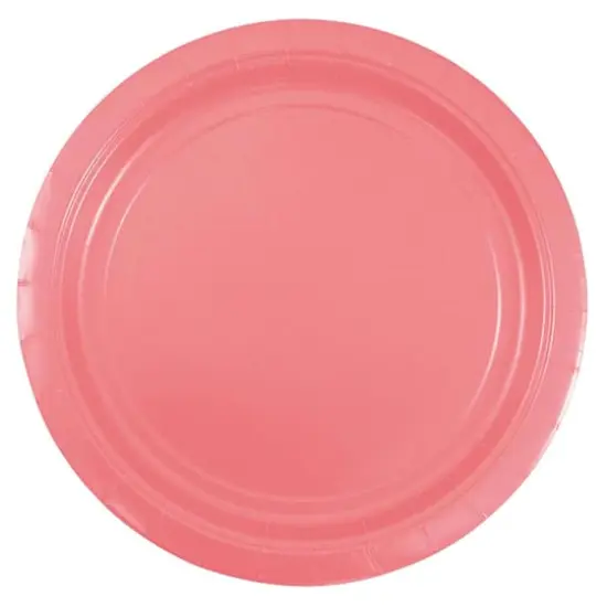 JAM Paper 9" Paper Party Plates, 50ct. Pink {1}