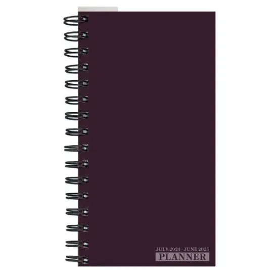 TF Publishing 2024-2025 Small Dark As Night Spiral Weekly Monthly Planner {1}