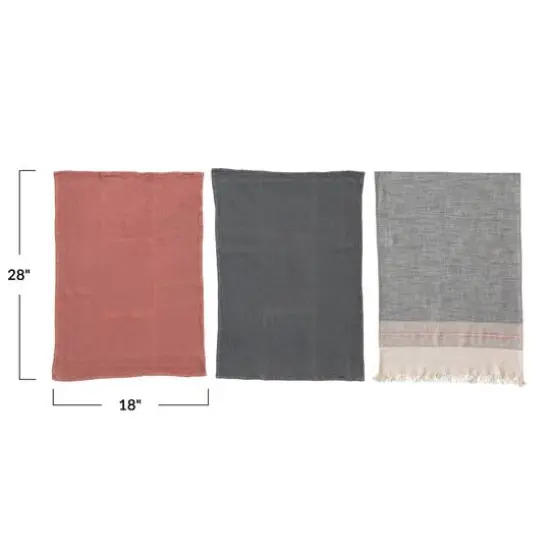 Hello Honey&reg; Solid Cotton Tea Towels Set, 3ct. {7}