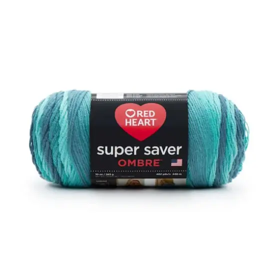 Red Heart&reg; Super Saver Ombre&trade; Yarn Blue Tiful {1}