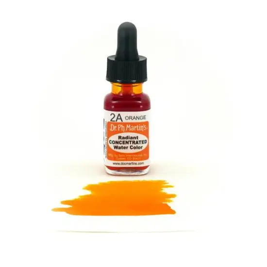 Dr. Ph. Martin's&reg; Radiant Concentrated Watercolor, 0.5oz. 2A Orange {4}