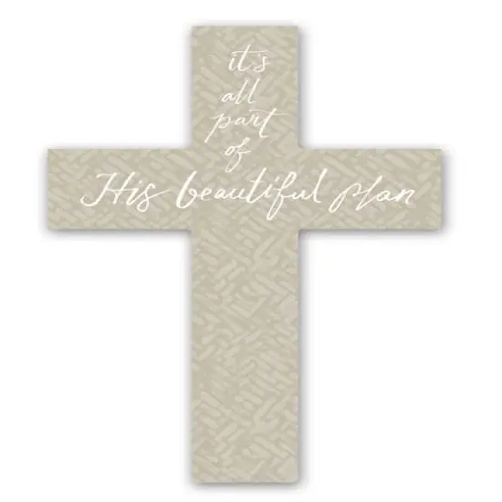 16" His Beautiful Plan Cross {1}