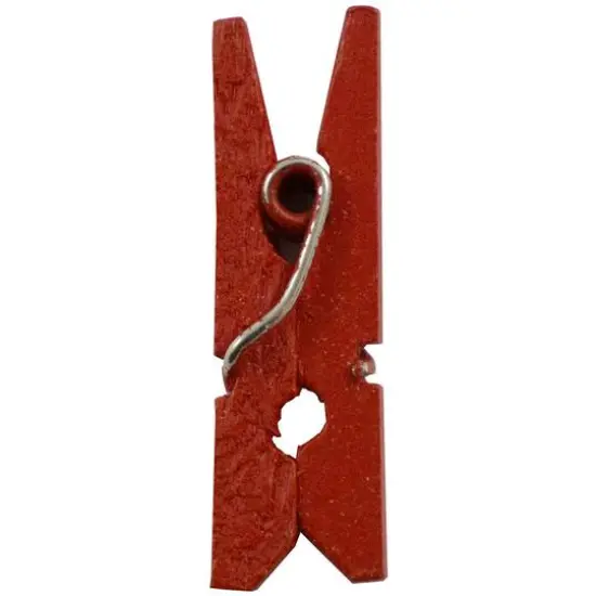JAM Paper 7/8" Wood Clothespins, 100ct. Red {5}