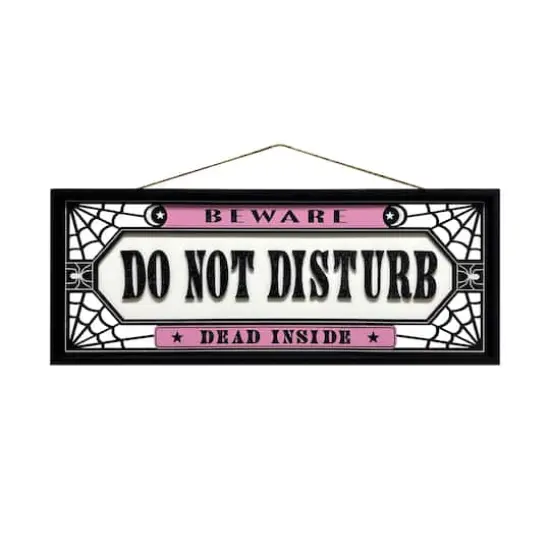 30.75" Do Not Disturb Spiderwebs Framed Wall Sign by Ashland&reg; {1}