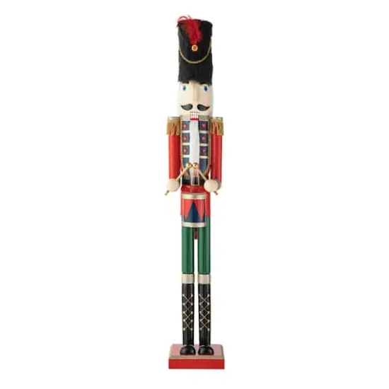 Glitzhome&reg; 42" Wooden Christmas Soldier Nutcracker {1}