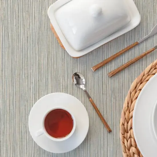 RoomMates Dimensional Grasscloth Peel & Stick Wallpaper Neutral Jade {6}