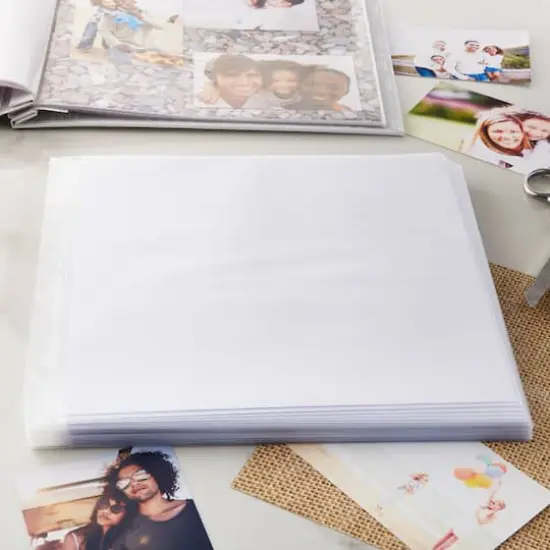 12" x 12" White Scrapbook Refill Pages by Recollections&trade;, 60 Sheets {3}
