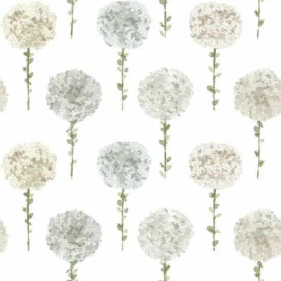 RoomMates Mum Floral Peel & Stick Wallpaper Gray {1}