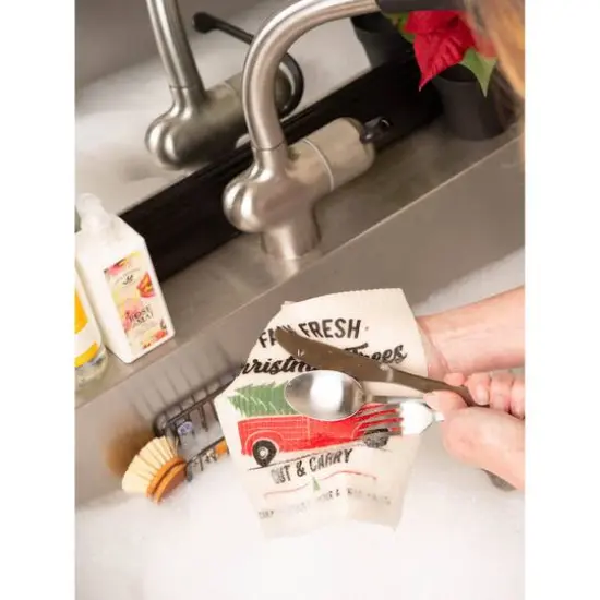 DII&reg; Christmas Truck Swedish Dishcloth Set, 3ct. {7}
