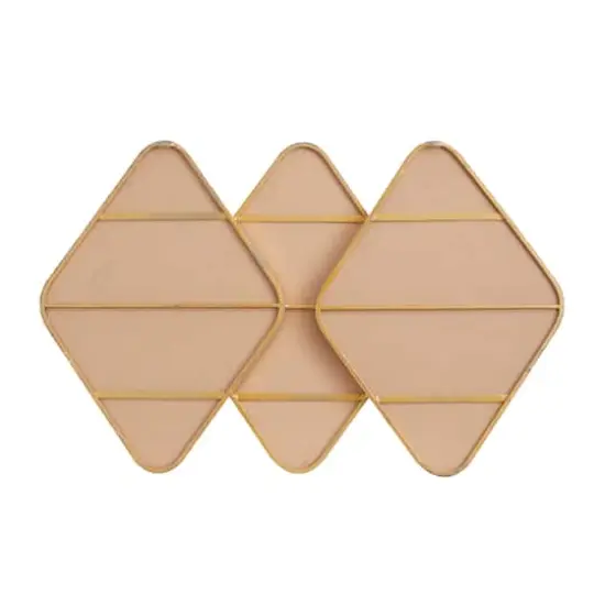 CosmoLiving by Cosmopolitan Gold Metal Contemporary Wall Mirror, 43" x 43" x 3" {5}