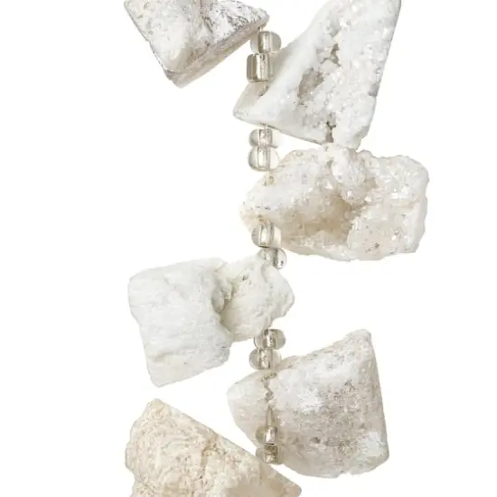 Sedona White Druzy Agate Nugget Beads, 20mm by Bead Landing&trade; {1}