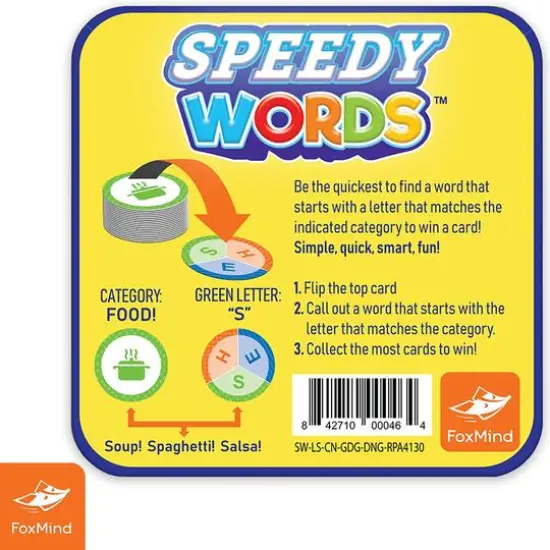 FoxMind Games Speedy Words Card Game {5}