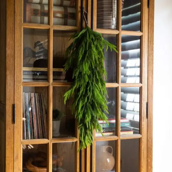 3ft. Artificial Real Touch Norfolk Island Pine Teardrop with Natural Look {7}