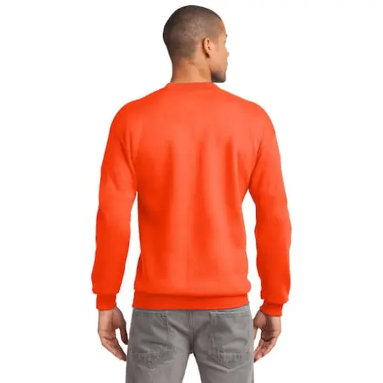 Port & Company&reg; Essential Fleece Crewneck Sweatshirt Safety Orange {6}