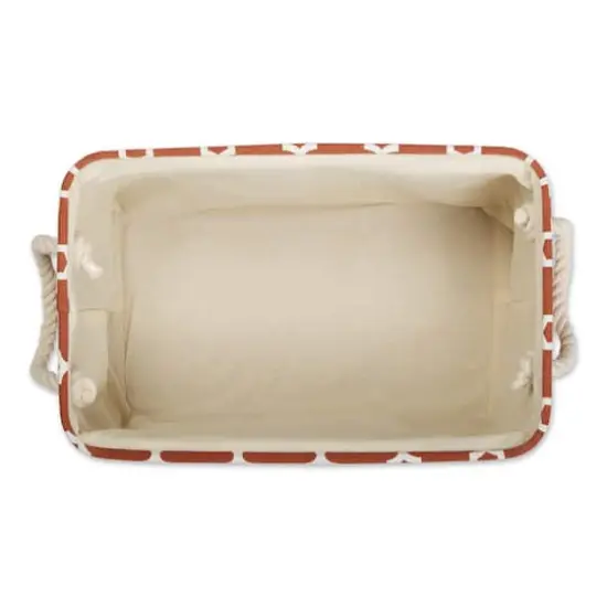 DII&reg; Small Rectangle Lattice Polyester Bin Cinnamon {4}
