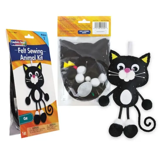Creativity Street&reg; Animal Felt, Foam & Pom Pom Craft Kit Set {4}