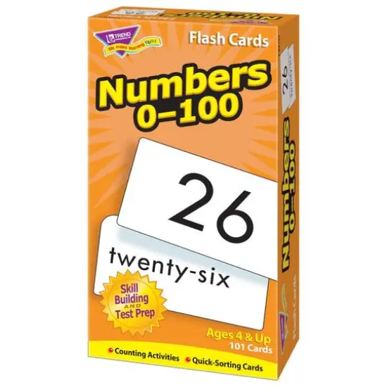 Trend Enterprises&reg; Numbers 0-100 Skill Drill Flash Cards {5}