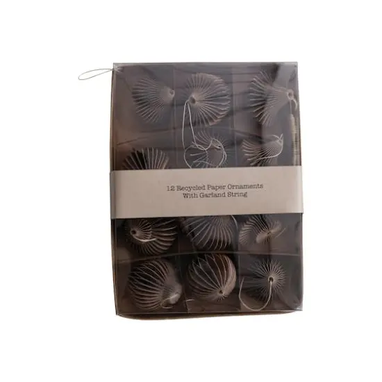 Hello Honey&reg; Paper Honeycomb Ornaments with String DIY Garland Brown {1}