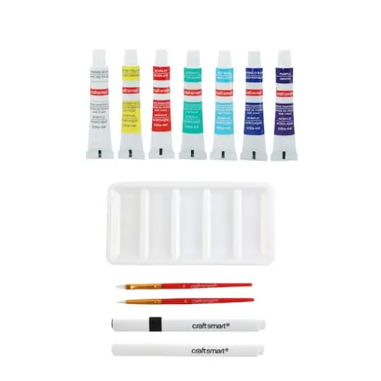 7" Disco Round Canvas Painting Kit by Craft Smart&reg; {5}