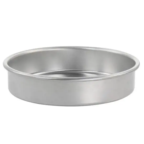 Oster Baker's Glee 9" Silver Aluminum Round Cake Pan {1}
