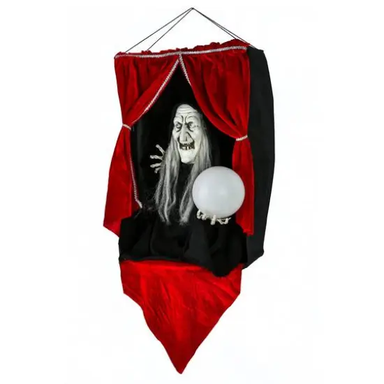 28" Halloween Sound Activated Animated Fortune Teller {6}