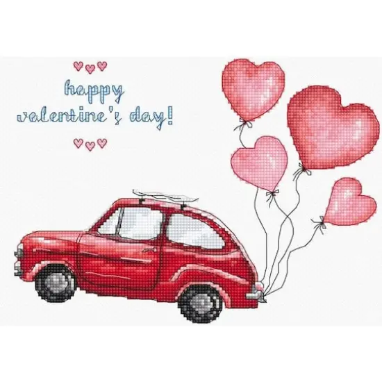 Letistitch Happy Valentine's Day Counted Cross Stitch Kit {1}