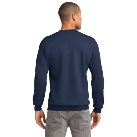 Port & Company&reg; Essential Fleece Crewneck Sweatshirt Navy {6}