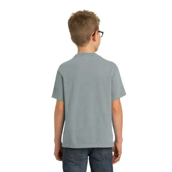 Port & Company® Beach Wash Garment-Dyed Youth T-Shirt Pewter {6}