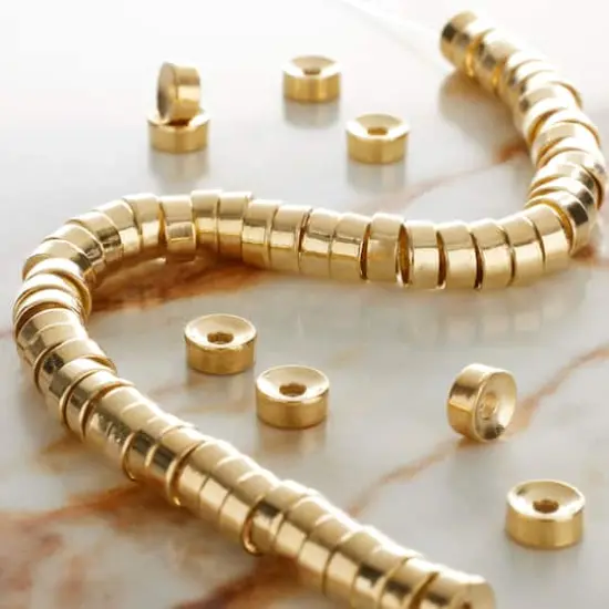 Gold Metal Interlock Beads by Bead Landing&trade; {3}
