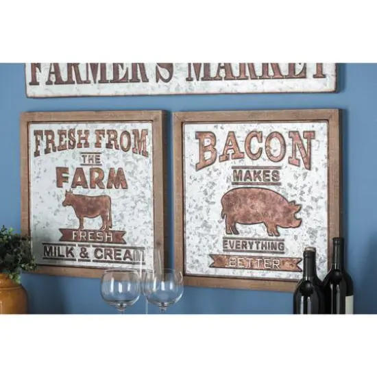 18" Farmhouse Wall Sign Set {9}