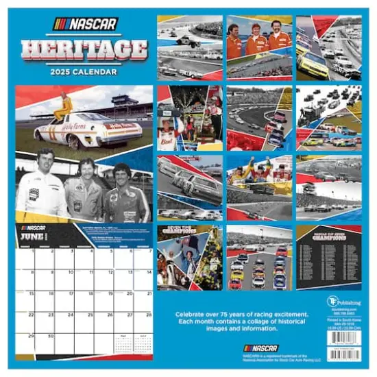 TF Publishing 2025 Nascar Heritage Wall Calendar {3}