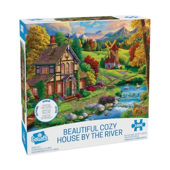 Beautiful Cozy House by the River: 1000 Pcs {3}