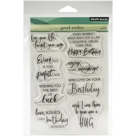Penny Black Good Wishes Clear Stamps {1}