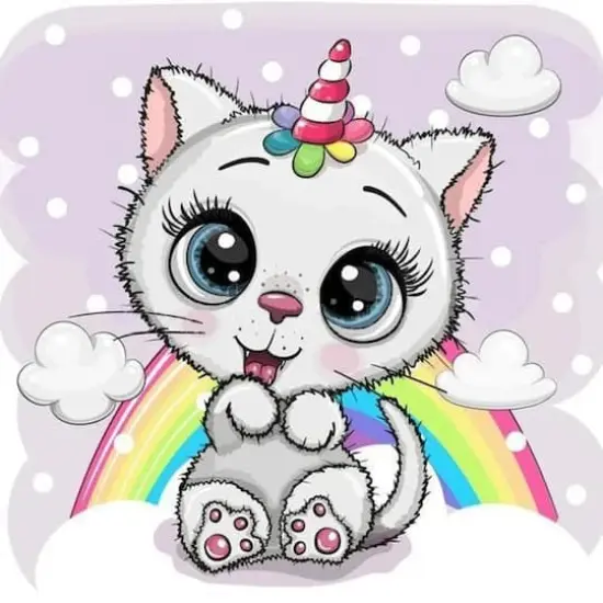 Crafting Spark Cat with Rainbow Diamond Painting Kit {3}