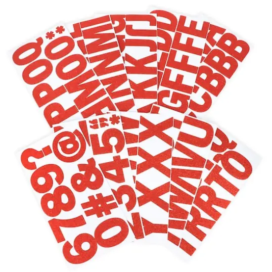 3.25" Red Glitter Alphabet Stickers by Recollections&trade;  {1}