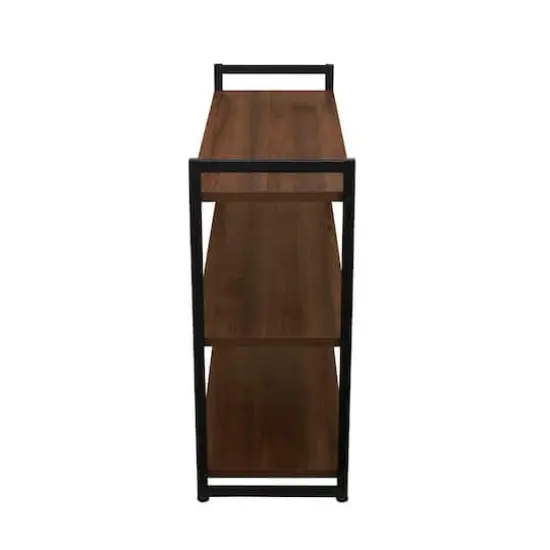 Household Essentials Jamestown 42" Wide Bookshelf Mid Century Walnut {9}